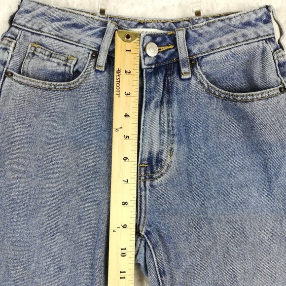 Pacsun Womens Jeans‎ Mom Blue Denim Medium Wash High Rise 23 - Picture 8 of 13
